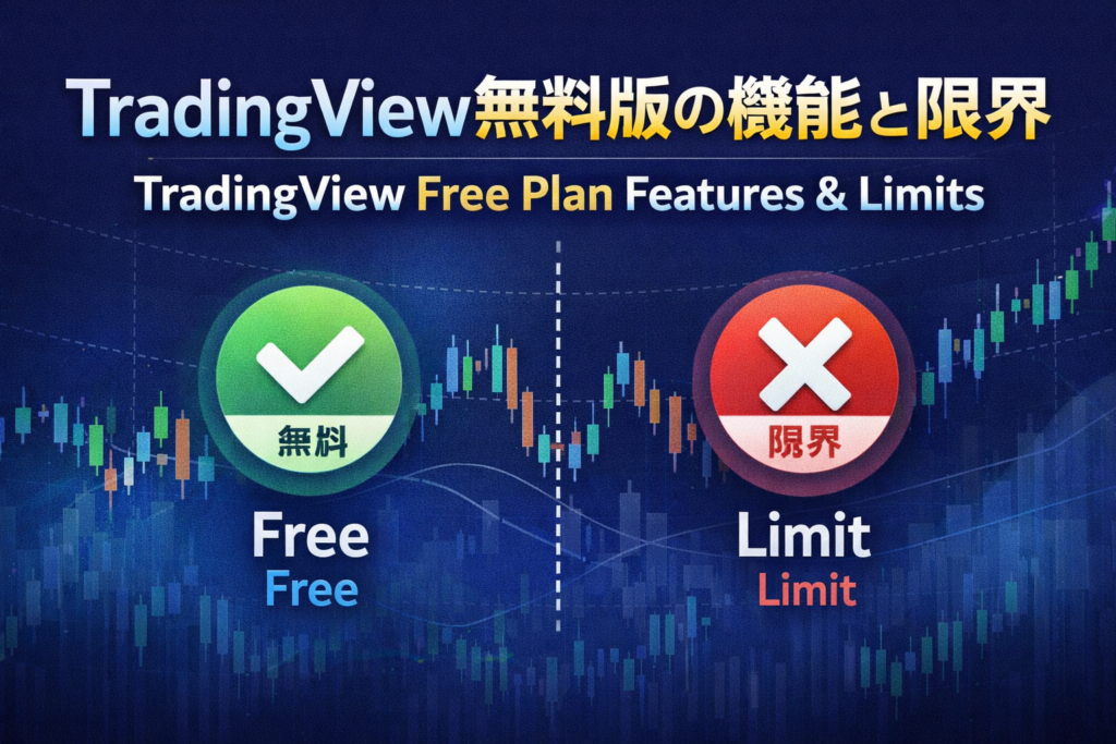 TradingView無料版でできることと限界