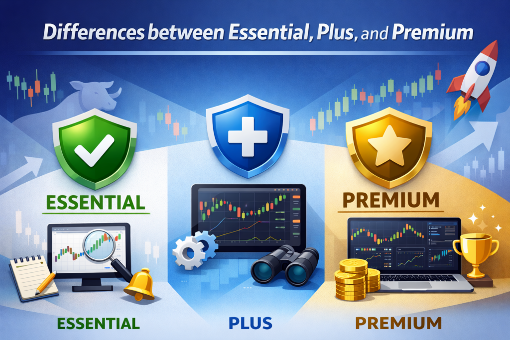 Essential・Plus・Premiumの違い